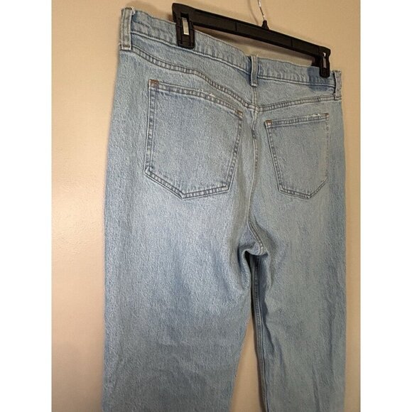 Abercrombie & Fitch 90s Relaxed High Rise Jeans Women's Size 16 Wide Leg Denim - Picture 7 of 8